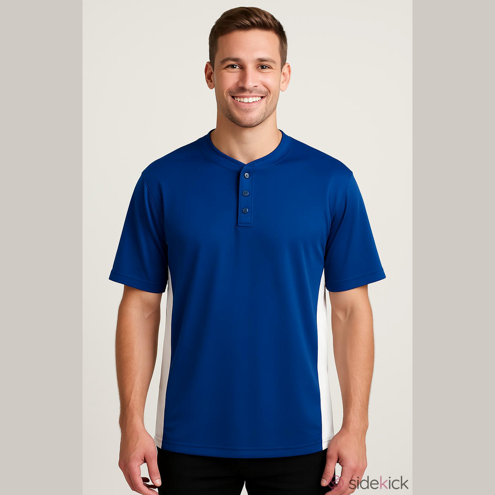 Mizuno Mens Blue and White Jersey